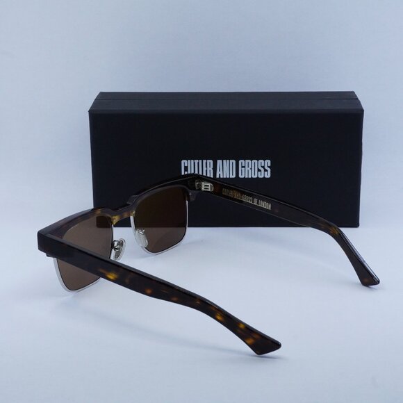 Final Price! Cutler and Gross CG1332S 002 Dark Turtle/Brown Sunglasses - Picture 8 of 9